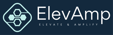 elevamp logo with slogan